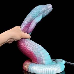 Dildo de silicona suave de fantasía, enorme, con función de eyaculación, tapón anal grande, juguete sexual con forma de pene animal. - Product Image 4