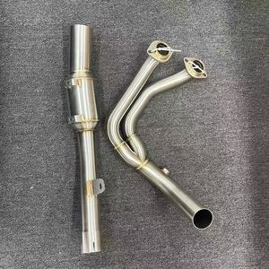 Pot d'échappement Slip-On pour moto Kove 800X Adventure RALLY Pro 2023 2024, tube de liaison avant compatible avec silencieux d'origine - Product Image 6