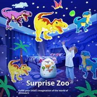 Lámpara de Proyección de Huevo de Dinosaurio de Dibujos Animados Minimalista Wolongmountain - LED, Funciona con Batería, Recargable por USB, Multicolor, Regulable, Luz Nocturna