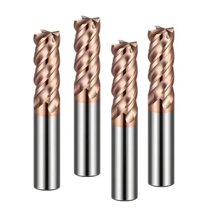 HRC70 Carbide End Mill 4 Flutes End Mill Cutter For High Hardness Metal CNC Cutting Tools Milling Cutter