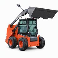 Minicargadora de Ruedas EVERUN ERS12V EPA Tier 4 EU Stage V 4WD con Motor Yanmar de 1260 kg, Minicargadora Compacta para Construcción Agrícola
