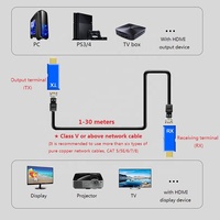 Xput 30M 4K HDMI 1.4 Extender Zender en Ontvanger Kit via RJ45 Cat5e Cat6 Ethernet LAN voor Monitor Projector TV Project