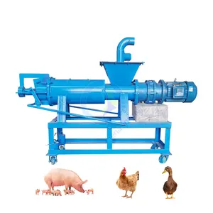 Máquina Limpa Dung Animal Secador Pequeno Desidratar Porco De Dewater Fertilizante Líquido Extrusora De Estrume De Pato De Frango