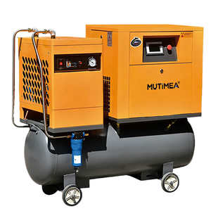 Compressore d'aria a vite a magneti permanenti integrati da 15kW a frequenza variabile, compressore d'aria di livello industriale per officine e fabbriche. - Product Image 4