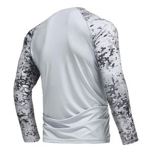 Camiseta de Pesca Deportiva con Protección Solar UPF50+, de Secado Rápido, Manga Larga, Cuello Redondo, Estampada, de Poliéster, Precio de Fábrica - Product Image 2
