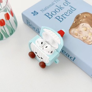 Custodia per auricolari 3D a forma di racchetta da tennis in silicone per <span class=keywords><strong>Apple</strong></span> Airpods 4 Pro 2 3, cover in gomma anti-caduta a forma di bambola/cartone animato - Product Image 5