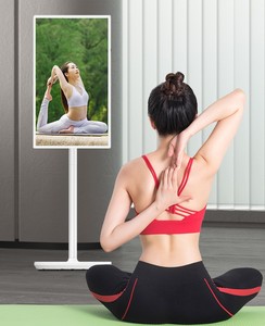 22-inch xách tay thông minh <span class=keywords><strong>LED</strong></span> TV đứng <span class=keywords><strong>360</strong></span> Xoay màn hình cảm ứng có thể sạc lại không dây điện thoại di động hiển thị miễn phí đứng Android Trắng - Product Image 3