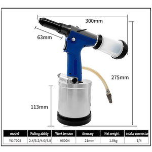 Súng đinh tán khí nén công nghiệp YS-7002 6.4mm Súng đinh tán bằng thép không gỉ Cỡ Lớn Để sử dụng đặc biệt - Product Image 2