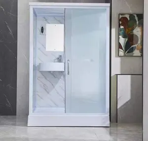 Xncp tùy chỉnh tích hợp phòng tắm prefab đơn vị phòng tắm với nhà vệ sinh kính cường lực cho phòng tắm gia đình di động
