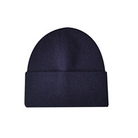 Bonnet tricoté 100 % coton, couleur unie, avec logo personnalisé, durable, pour homme et femme, accessoire de voyage élégant pour l'automne et l'hiver