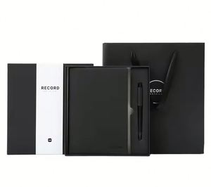 Wholesale Luxury Business Gifts <b>Notebook</b> Pen Personalized Custom Logo Soft Cover Pu Leather <b>Notebook</b> Corporate Gift <b>Set</b> - Product Image 5