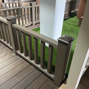 Lan Can Cầu Thang Bảo Dưỡng Thấp WPC Lan Can Và Lan Can Bằng Nhựa Tổng Hợp Ngoài Trời Lan Can Ban Công - Product Image 4