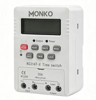 Saklar Timer Digital MONKO 30A 220V Saklar Kontrol Waktu Model KG316T-X