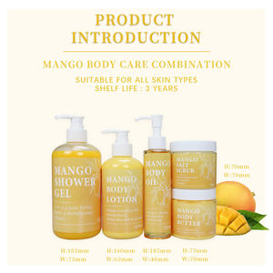 Set de Cuidado Corporal de Cinco Piezas de Marca Privada, Extracto Natural, Hidratación Profunda, Retención de Agua, Para Todo Tipo de Piel, Set de Cuidado Corporal de Mango - Product Image 5