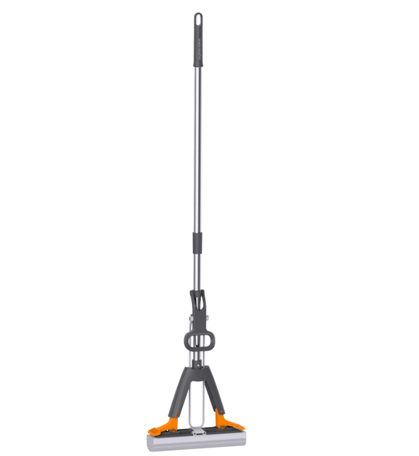 JOYBOS Household Cleaning Tools Absorbent PVA Soft Sponge Swivel Handle Clamping Type Mop Four-Side Wringing One-key Replace