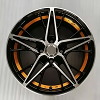 Jantes de voiture forgées de performance, best-seller, prix direct usine, en alliage peint, 16-22 pouces, noir/argent/bleu, 5x100, 5x120
