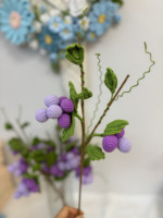 Décoration de table en crochet faite main exquise en forme de raisin - Artisanat de luxe tricoté à la main, idéal pour une décoration de table de bienvenue