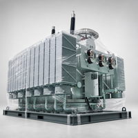 Transformateur de puissance immergé dans l'huile, conception à faible perte de puissance et refroidissement par huile pour la distribution d'énergie industrielle et la régulation de tension