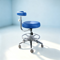 Fauteuil de chirurgie dentaire moderne en acier inoxydable pour hôpital, tabouret mobile, accoudoir réglable, coussin pliable en mousse à mémoire de forme, pour usage domestique et scolaire