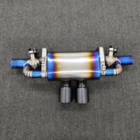 Knalpot Catback Titanium Sport Berkatup Performa Tinggi untuk Porsche 911 992 GT3 RS 4.0L