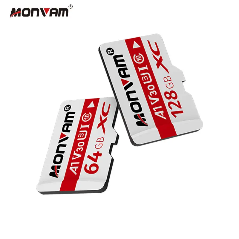 Monvam Original Custom Logo Oem Class 10 Micro 32gb 64gb 128gb 256gb Sd Card High Capacity Memory Card For Mobile Phone