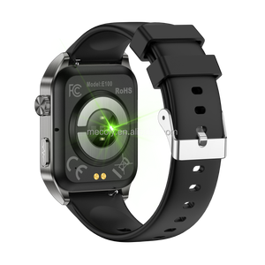 Smartwatch E100 Grigio Quadrato TFT con Bluetooth, ECG, Monitoraggio della <span class=keywords><strong>Pressione</strong></span> Sanguigna <span class=keywords><strong>e</strong></span> della Frequenza Cardiaca, per Uomini <span class=keywords><strong>e</strong></span> Donne - Product Image 4