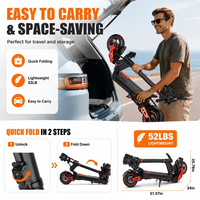 Scooter électrique tout-terrain en stock aux États-Unis, en UE, au Canada et au Royaume-Uni, moteur 1600W, batterie 48V, vitesse rapide, longue portée, affichage LED IP54, scooter pour adultes