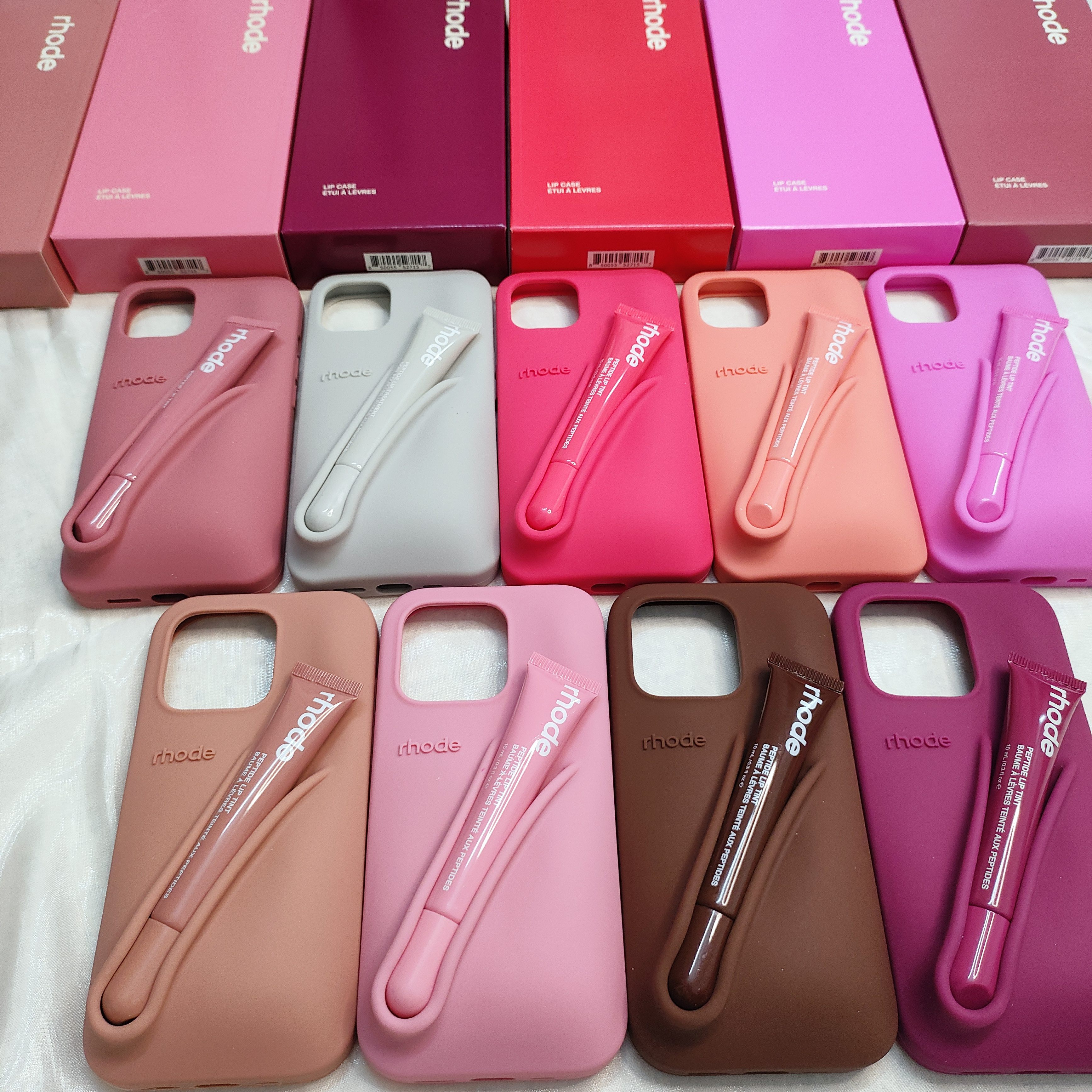 Rhode Hayley Lip Gloss Silicone Phone Case for Iphone 15 Pro Max