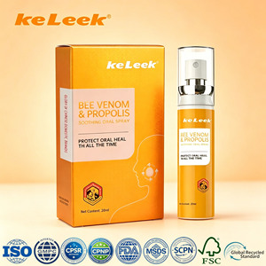 <span class=keywords><strong>Spray</strong></span> buccal apaisant au venin d'abeille et à la <span class=keywords><strong>propolis</strong></span> Keleek 20ml – Formule douce pour une haleine fraîche instantanée et un soulagement <span class=keywords><strong>de</strong></span> l'inconfort buccal – Format portable - Product Image 1