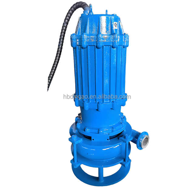 High Lift and Large Flow Sludge Cutting Pump Non Clogging Centrifugal Submersible Sewage Water Pump with Grinder
