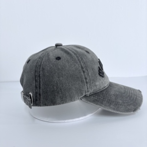 Casquettes de baseball vintage de haute qualité, effet vieilli et déchiré, en coton doux, style « Dad Hat », avec logo personnalisé pour hommes et femmes - Product Image 4