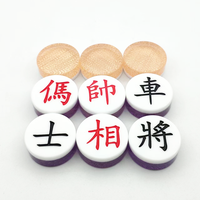 Jeu de dames de luxe personnalisé en acrylique plaqué or, jeu de dames de couleur, jeu d'échecs chinois, jetons de poker, vente en gros