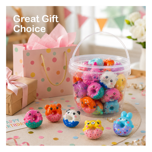 Squishy de Donut de Dibujos Animados Colorido para Niños, Figura de Animal Suave y Rebotante, Premio para el Aula, Bolsa de Regalo de Cumpleaños, Personalizado de Fábrica - Product Image 2