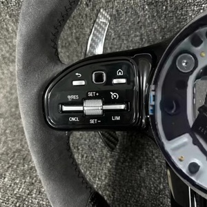 Volante de Cuero Personalizado para <span class=keywords><strong>Mercedes</strong></span> <span class=keywords><strong>Benz</strong></span> W212 W203 W205 W222 W213 Cls Gle Glc <span class=keywords><strong>43</strong></span> E63 E53 C63 <span class=keywords><strong>AMG</strong></span>, Accesorios para Automóviles - Product Image 5