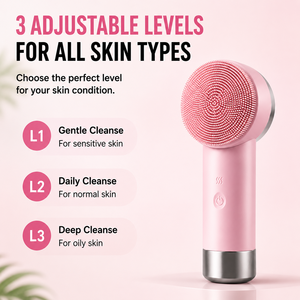 Brosse nettoyante électrique pour le visage KSKIN, exfoliant rotatif pour le visage, en silicone, étanche, appareil de soin de beauté, OEM ODM - Product Image 4