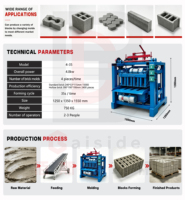Petite machine mobile de fabrication de blocs de briques pour le démarrage d'une briqueterie