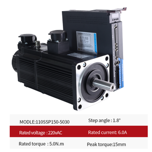 Yüksek performanslı Ac Servo Motor ve sürücü 1.5KW 110SSP150-5030 5N.<span class=keywords><strong>m</strong></span> 6.0A AC200-240V ASD2200 3m kablo CNC tıbbi cihazlar - Product Image 2