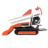 EPA Motor 6,5 PS Mini-Kettenkipper Chinesischer Selbstladender Raupenfahrzeug 500 kg Gartenlift-Muldenkipper zu Verkaufen