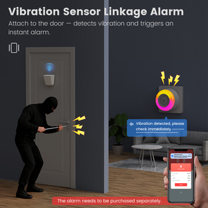 Détecteur <span class=keywords><strong>de</strong></span> vibrations intelligent Tuya Zigbee, protection antivol pour <span class=keywords><strong>porte</strong></span> et fenêtre, sensibilité réglable sur 3 niveaux, IP66, anti-poussière - Product Image 2