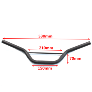 Manillar bajo de aluminio de 22mm, longitud de 530MM para motocicleta todoterreno, <span class=keywords><strong>Mini</strong></span> bicicleta de 2 tiempos <span class=keywords><strong>Honda</strong></span> XR <span class=keywords><strong>CRF</strong></span> 50 70 Pit Dirt Bike SSR - Product Image 2