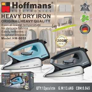 Fer à repasser professionnel Hoffmans 1200W, qualité originale, avec base antiadhésive, pour le marché africain Hoffma - Product Image 1