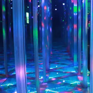 Labyrinthe de miroir de labyrinthe en cristal de vente directe d'usine avec la génération d'intérieur légère un labyrinthe de miroir pour Playhouse - Product Image 1