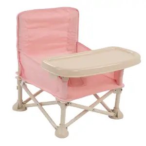 Großhandel individueller kinder faltbarer tragbarer reise-booster-sitz hoher stuhl essen strand camping faltbarer baby-stuhl