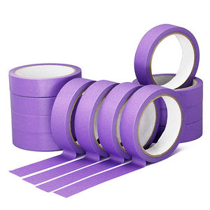 Ruban adhésif de masquage en papier washi violet pour peinture intérieure et extérieure, faible adhérence, sans résidu, surfaces délicates, bricolage sans résidu - Product Image 1
