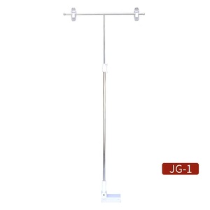 Supermarket <b>Poster</b> Stand T-shaped L-shaped Advertising Bracket Stainless Steel Lifting <b>Frame</b> - Product Image 1