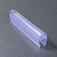 Bandes d'étanchéité transparentes les plus vendues, en PVC durable, pour verre de 3/8 pouce, utilisation moderne dans les salles de bain, installation facile