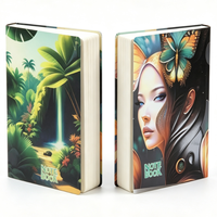 Carnet A4 personnalisé à couverture rigide thermocollée en cuir 210*290mm 180 feuilles Carton blanc 350g Gaufrage UV Lamination mate 6 motifs