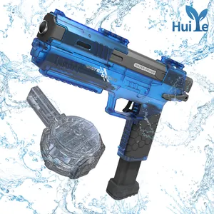 Huiye GECKO su tabancası açık gerçekçi elektrikli su geçirmez mühürlü tabanca ateşleme oyun su çocuklar için yumuşak kurşun oyuncaklar Guns hediyeler