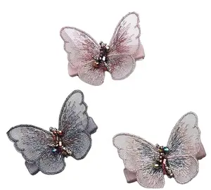 rahat yamalar Suppliers-Yüksek kaliteli dantel giyim özel kelebek nakış aplike dantel yamalar