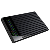 Nuevo diseño USB C carcasa de disco duro para 2,5 "SATA SSD HDD con pantalla LCD inteligente